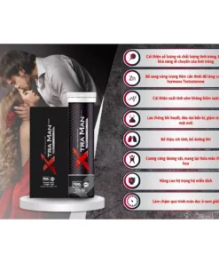 Viên Sủi Xtraman Black (12 Viên) Tăng Cường Sức Khỏe Nam Giới, Hỗ Trợ Bổ Thận Tráng Dương 12 xtraman3