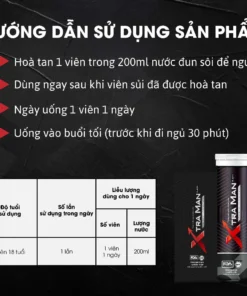 Viên Sủi Xtraman Black (12 Viên) Tăng Cường Sức Khỏe Nam Giới, Hỗ Trợ Bổ Thận Tráng Dương 14 xtraman6