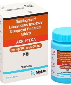 Acriptega 50mg/300mg/300mg điều trị nhiễm virus HIV chai 30 viên