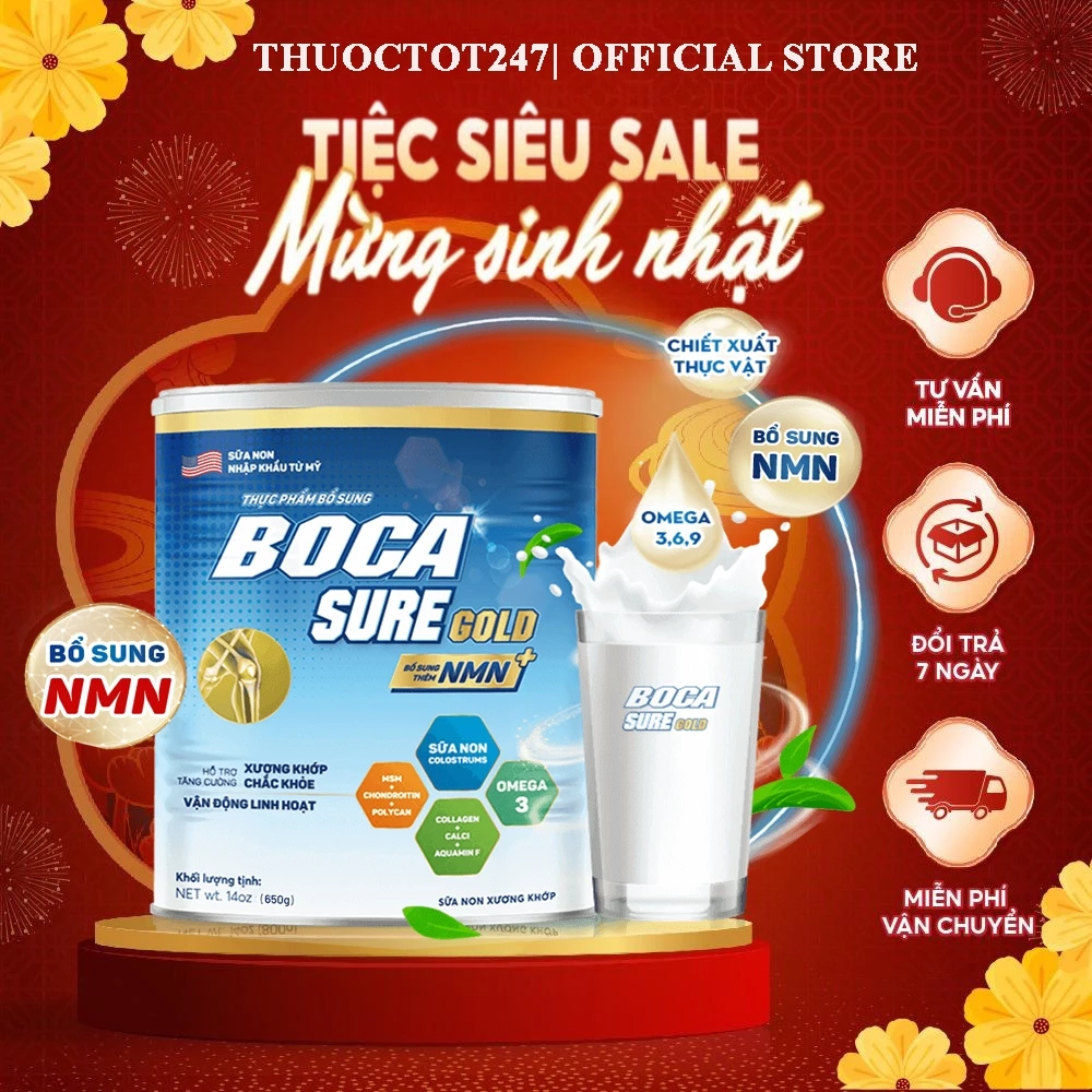 Sữa non xương khớp Boca Sure Gold hộp 650g nhập khẩu 16 boca1 3