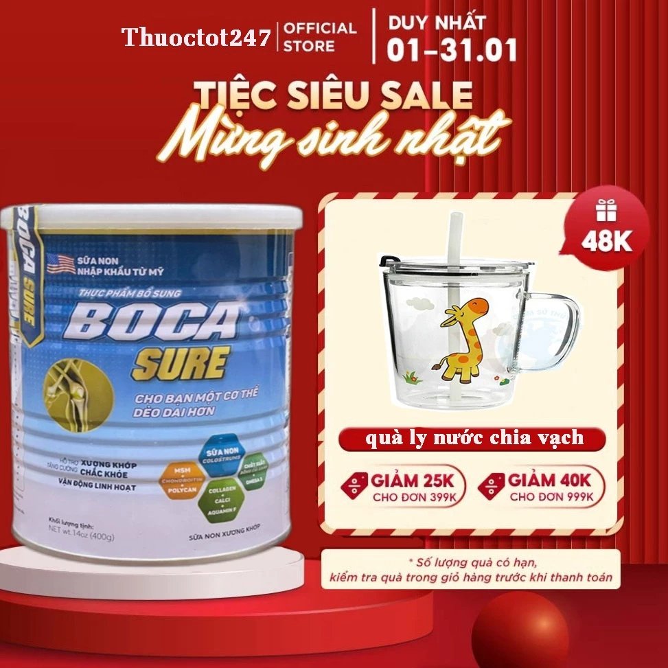 Sữa non xương khớp Boca Sure Gold hộp 650g nhập khẩu 15 boca2 1