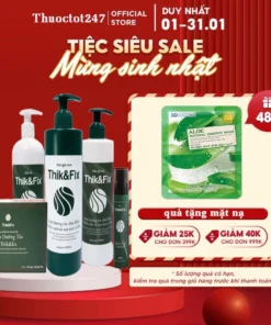 🍀[CHÍNH HÃNG]🍀 Bộ sản phẩm Thik&Fix hỗ trợ kích thích mọc tóc, phục hồi tóc hư tổn, ngăn ngừa RỤNG TÓC