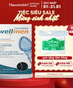 Alternative view of Bổ Tinh Trùng Wellmen Conception E&S vietnam - Tăng chất lượng tinh trùng, cải thiện sức khỏe nam giới