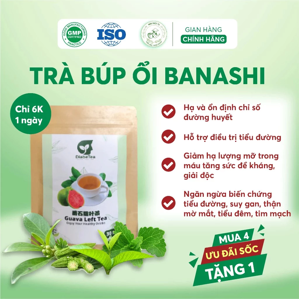 Trà Búp Ổi DiabeTea Nhật Bản Giảm Và Ổn Định Đường Huyết Tại Nhà , Ngăn Biến Chứng Tiểu Đường + QUÀ TẶNG 14 bupoi2