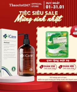 Alternative view of Dầu Gội Antisol Icare Pharma Dược Liệu Ph 6.5 Làm Sạch Gàu, Giảm Ngứa Và Bết Tóc 240ml
