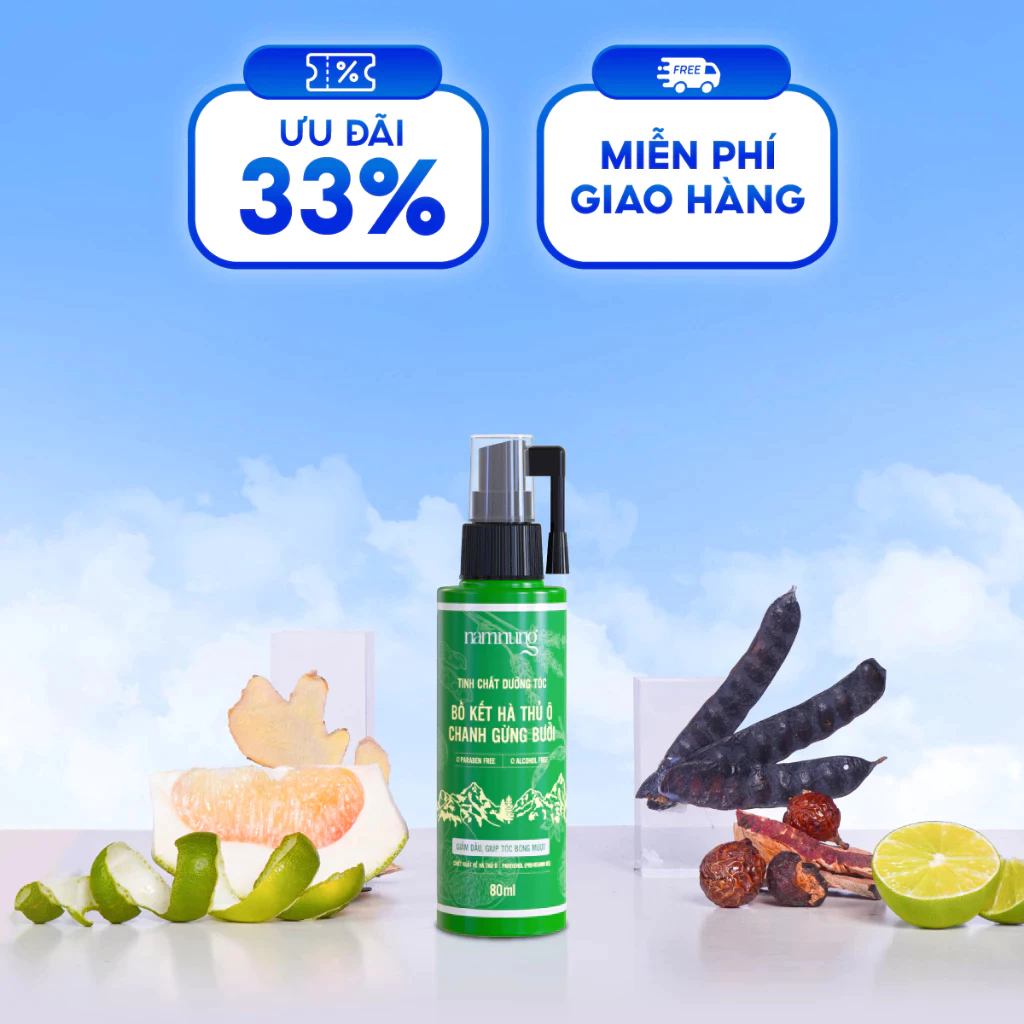 Xịt dưỡng tóc NAMNUNG hỗ trợ phục hồi, giảm khô xơ, hư tổn và giảm chẻ ngọn dung tích 80ml 14 duongtoc1