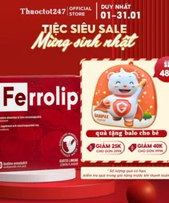 Alternative view of Sắt bầu, Sắt sinh học Ferrolip liposome bổ sung sắt cho mẹ bầu người thiếu máu thiếu sắt_Chính hãng