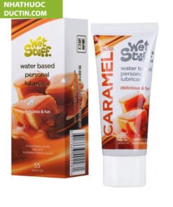Gel bôi trơn Caramel Salted vị mặn nếm được dùng cho quan hệ miệng