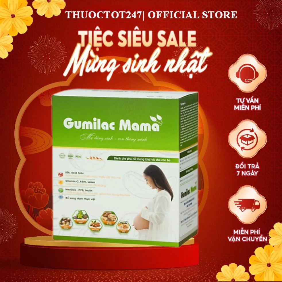 Sữa hạt Gumilac Mama 100% Đạm Thực Vật Dành Cho Mẹ Bầu - Hộp Giấy 400g 14 gumilac1
