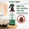 Bình xịt diệt bọ rệp, rệp giường, mạt bụi, ve chó KANOO thảo dược tự nhiên. Bình xịt thơm phòng, đuổi côn trùng, muỗi