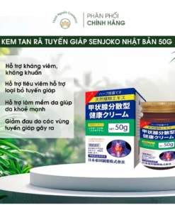 [Chính Hãng] Kem Tan Rã Tuyến Giáp Senjoko - Cao tan tuyến giáp an toàn, lành tính cho da - 50g