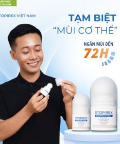 Lăn Khử Mùi Stopirex Ngăn Tiết Mồ Hôi Chuyên Sâu 10 lan khu mui hoi nach stopirex chinh hang ngan tiet mo hoi nach