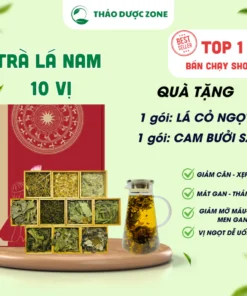 Alternative view of Trà Lá Nam 10 Vị giảm cân, lá nam 10 vị giảm mỡ bụng,xẹp bụng, thanh lọc cơ thể, giải độc gan, chống lão hoá