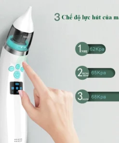Máy Hút Mũi Cho Bé X10 - Dụng Cụ Hút Mũi Cho Bé An Toàn Không Đau - 3 Chế Độ Hút - Sạc Điện Bảo Hành 24 Tháng