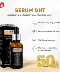 Serum mọc tóc DHT công nghệ Mỹ - Serum DHT kích tóc mọc tóc đen dày, bóng khỏe, giảm gãy rụng 30ml 11 moctoc3