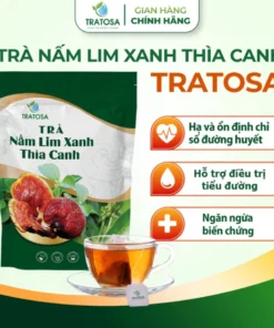 Alternative view of Trà Nấm Lim Xanh Thìa Canh Tratosa - Trà Hỗ Trợ Giảm Tiểu Đường Và Ổn Định Đường Huyết Chính Hãng- Mẫu Mới Nâng cấp