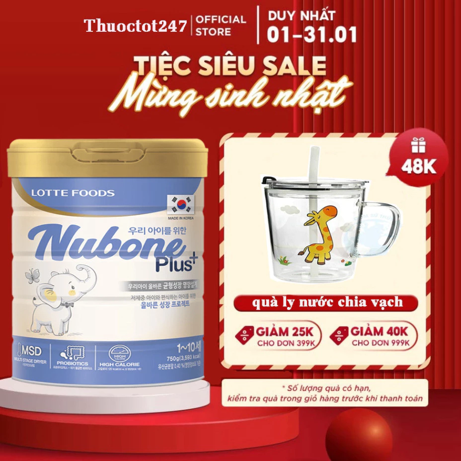 Sữa Nubone Plus+, Step 1, Step 2 750gr Sữa bột công thức giúp bé thông minh, sáng mắt, cao lớn nhanh 1 Sữa Nubone Plus+, Step 1, Step 2 750gr Sữa bột công thức giúp bé thông minh, sáng mắt, cao lớn nhanh