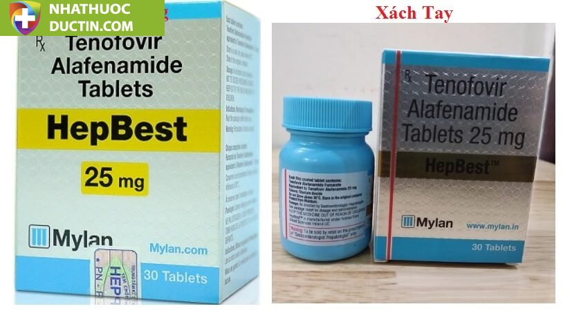 Thuốc Hepbest 25mg điều trị nhiễm virus viêm gan B mạn tính (30 viên) 12 phan biet thuoc hepbest xach tay va thuoc hepbest chinh hang