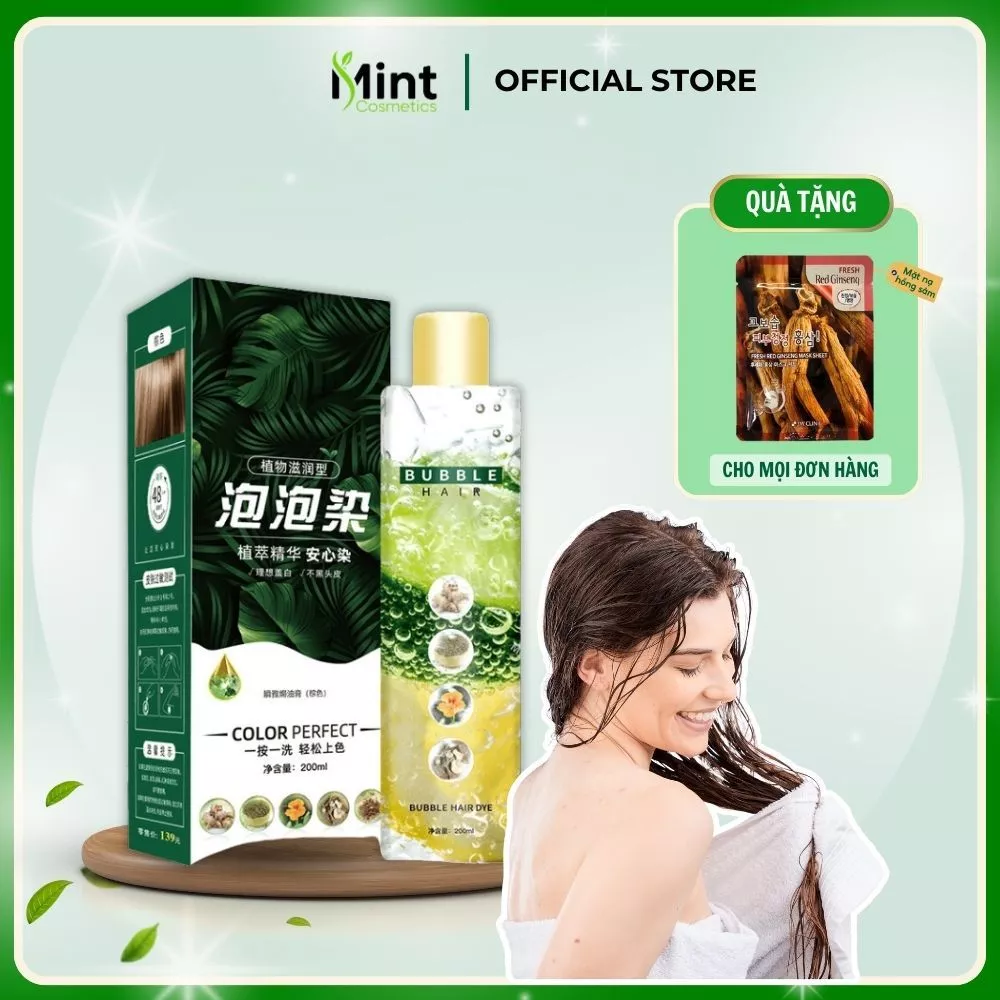 Dầu gội thảo dược phủ bạc NANO BEIROU - Phủ bạc nhanh chóng, Bền màu, 2 MÀU ĐEN, NÂU - MINT COSMETICS 1 Dầu gội thảo dược phủ bạc NANO BEIROU - Phủ bạc nhanh chóng, Bền màu, 2 MÀU ĐEN, NÂU - MINT COSMETICS