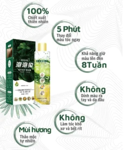 Dầu gội thảo dược phủ bạc NANO BEIROU - Phủ bạc nhanh chóng, Bền màu, 2 MÀU ĐEN, NÂU - MINT COSMETICS 10 phubac3