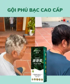 Dầu gội thảo dược phủ bạc NANO BEIROU - Phủ bạc nhanh chóng, Bền màu, 2 MÀU ĐEN, NÂU - MINT COSMETICS 11 phubac4