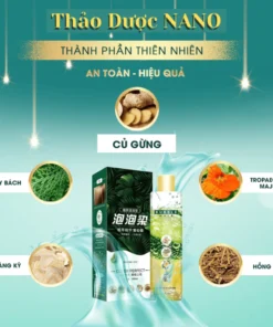 Dầu gội thảo dược phủ bạc NANO BEIROU - Phủ bạc nhanh chóng, Bền màu, 2 MÀU ĐEN, NÂU - MINT COSMETICS 13 phubac7
