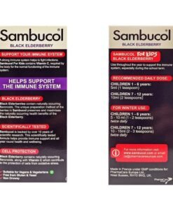 Siro Sambucol Anh tăng đề kháng 120ml 5 sabuco