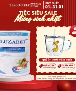 Alternative view of Sữa non tiểu đường Gluzabet 650g ổn định đường huyết, ăn ngon ngủ ngon