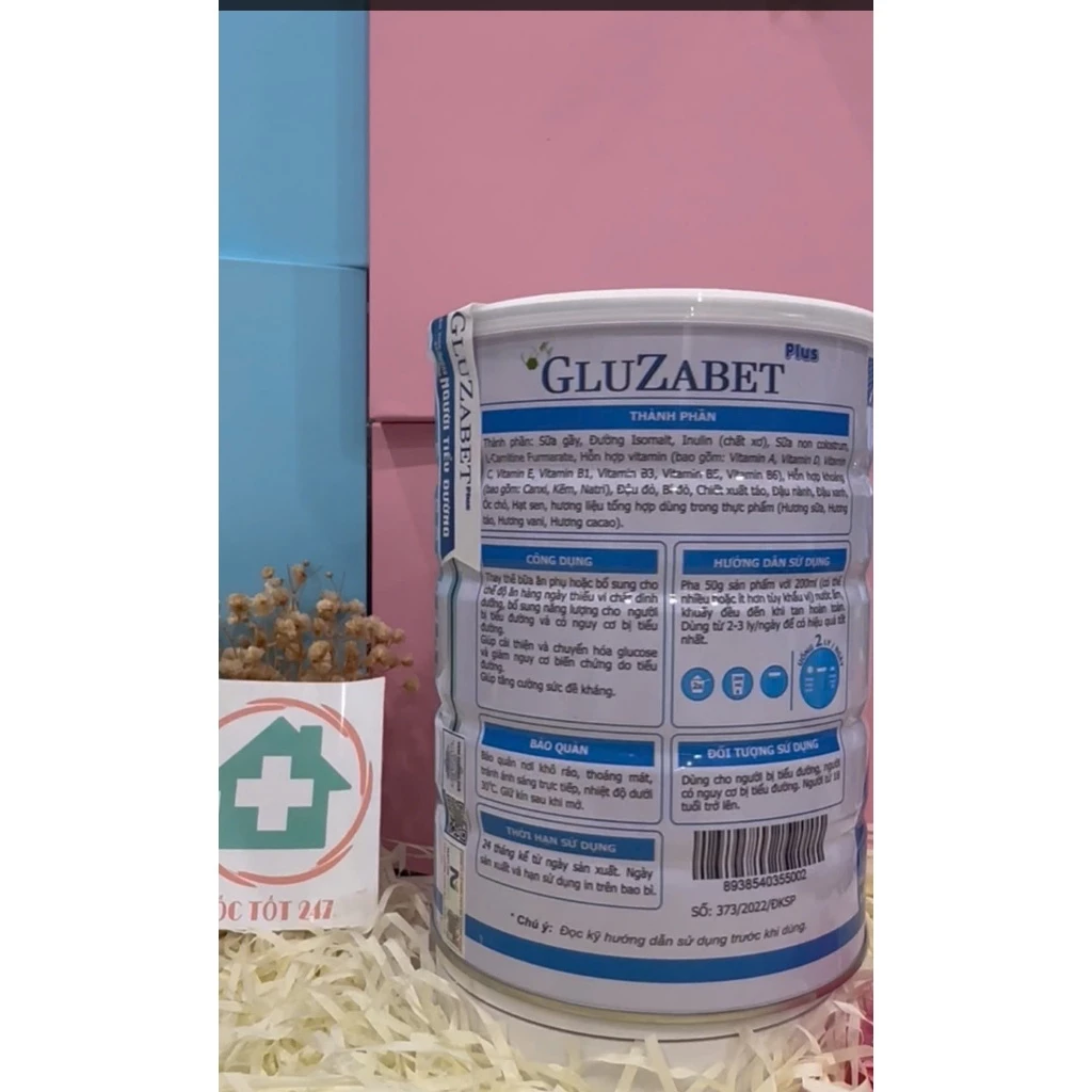 Sữa non tiểu đường Gluzabet 650g ổn định đường huyết, ăn ngon ngủ ngon 3 Sữa non tiểu đường Gluzabet 650g ổn định đường huyết, ăn ngon ngủ ngon - Ảnh 3