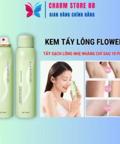 Kem tẩy lông Flowery Chính Hãng Xịt tẩy lông sạch bất chấp mọi loại lông nhanh gọn trong 10 phút 10 taylong1