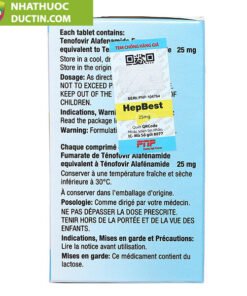 thong tin thuoc hepbest 25mg