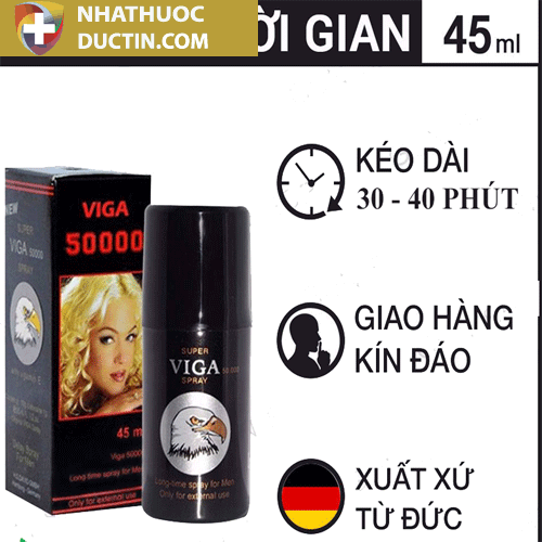 Chai xịt chống xuất tinh sớm Viga 50000 hộp 1 chai 45ml 14 vigra1