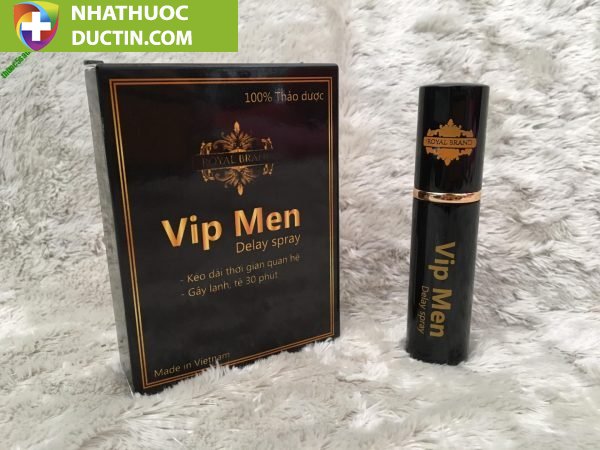 Chai xịt hỗ trợ cải thiện sinh lý nam Vip Men Delay Spray hộp 1 chai 10ml 7 vipmen2