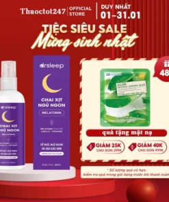 Melatonin - Xịt Ngủ Ngon Drsleep Hỗ Trợ Giấc Ngủ Tự Nhiên, Ngủ Ngon, Giảm Tình Trạng Mất Ngủ, Giảm Lo Âu 50ml 8 xitngu1 1