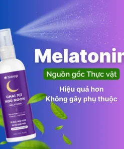 Melatonin - Xịt Ngủ Ngon Drsleep Hỗ Trợ Giấc Ngủ Tự Nhiên, Ngủ Ngon, Giảm Tình Trạng Mất Ngủ, Giảm Lo Âu 50ml 12 xitngu5