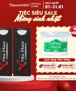 Viên Sủi XtraMan Tuýp 12 Viên Tăng cường sức khỏe phái mạnh Xtra man