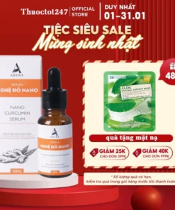 Serum mờ thâm nghệ đỏ Nano Abera Hỗ trở cải thiện thâm mụn thâm mắt thâm nách thâm gối thâm m.ô.ng