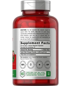 Alternative view of Horbaach Apple Cider Vinegar 2400mg viên uống giấm táo hỗ trợ giảm cân 150 viên