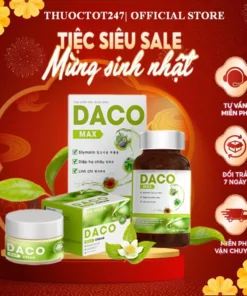 Alternative view of Combo Viên Uống Daco Max Hộp 60 viên Kem thoa da liễu Daco Max hộp 20gr Chính Hãng