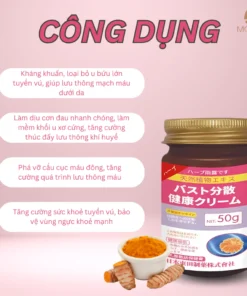 Kem Bôi Massage Tan U Bứu Tuyến Vú Senjoko Nhật Bản 50g, Giúp Tan U Tuyến Vú, Giảm Đau Nhức Vón Cục Cứng, Tiêu U Vú