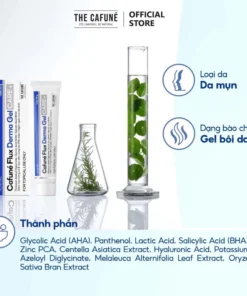 Gel Giảm Mụn Cafuné Flux Derma gel chấm mụn kem dưỡng trắng da Mờ Thâm sẹo Cafuné Essence 20g 13 gelgiam4