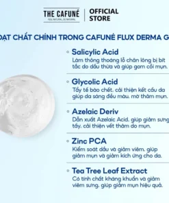 Gel Giảm Mụn Cafuné Flux Derma gel chấm mụn kem dưỡng trắng da Mờ Thâm sẹo Cafuné Essence 20g 14 gelgiam5