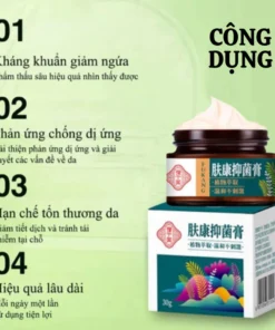 Kem Bôi Da Dứt Điểm Viêm Da Cơ Địa Nấm Ngứa, Hắc Lào, Tổ Đỉa, Ghẻ Nước Cực Kì Hiệu Quả