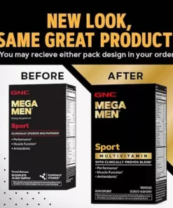 GNC Mega Men Sport - Viên uống cung cấp vitamin và khoáng chất giúp tăng cường cơ bắp 90 viên 12 gncmen3