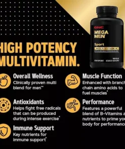 GNC Mega Men Sport - Viên uống cung cấp vitamin và khoáng chất giúp tăng cường cơ bắp 90 viên 15 gncmen6