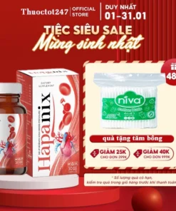 ✅ CHÍNH HÃNG HAPANIX 👍[Freeship] ❤️ VIÊN UỐNG HỖ TRỢ SỨC KHỎE HUYẾT ÁP, PHÒNG NGỪA ĐỘT QUỴ TIM