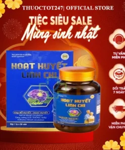 Hoạt Huyết Linh Chi - Hỗ trợ tăng cường lưu thông máu - Hộp 50 viên