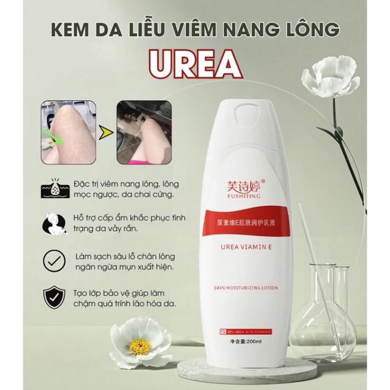 Kem da liễu viêm nang lông UREA - Kem UREA đào thải bít tắc lỗ chân lông, cấp ẩm ngăn ngừa mụn, chăm sóc da khỏe mạnh 14 kemviemda