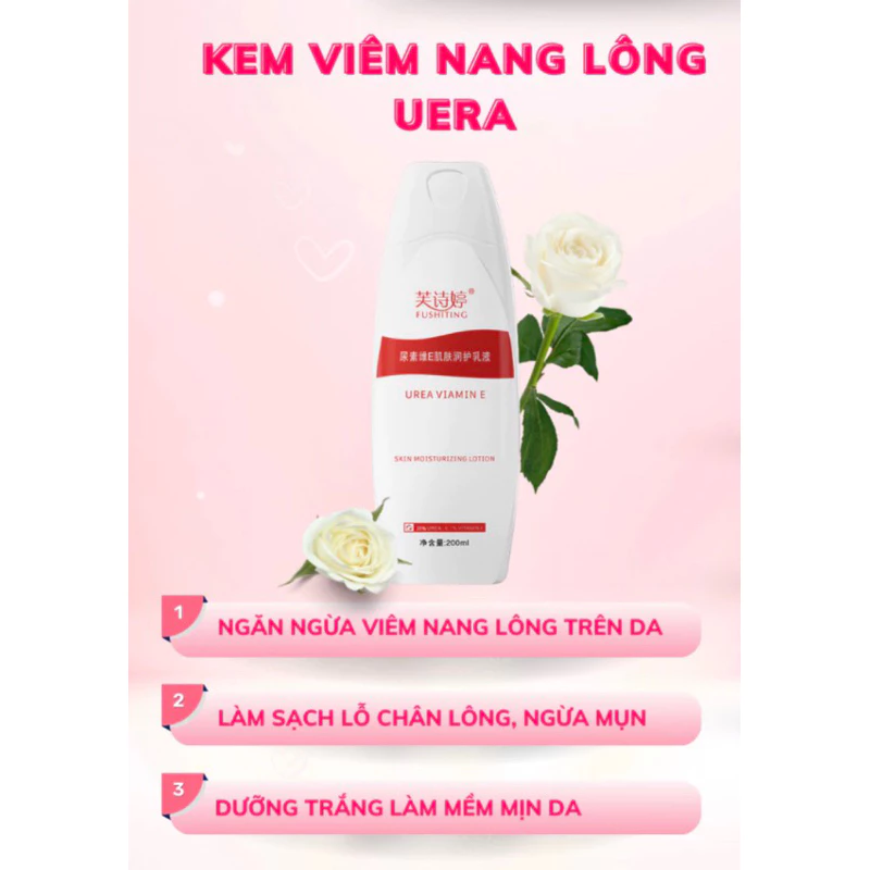 Kem da liễu viêm nang lông UREA - Kem UREA đào thải bít tắc lỗ chân lông, cấp ẩm ngăn ngừa mụn, chăm sóc da khỏe mạnh 12 kemviemda3