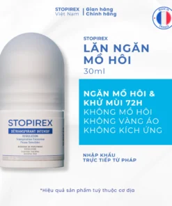 Lăn Khử Mùi & Ngăn Tiết Mồ Hôi Chuyên Sâu STOPIREX DETRANSPIRANT INTENSIF Dành Cho Nam Và Nữ (30ml)